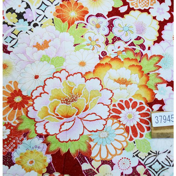 振袖 正絹 着物単品 仕立て上がり 百花繚乱 赤地 成人式 結納