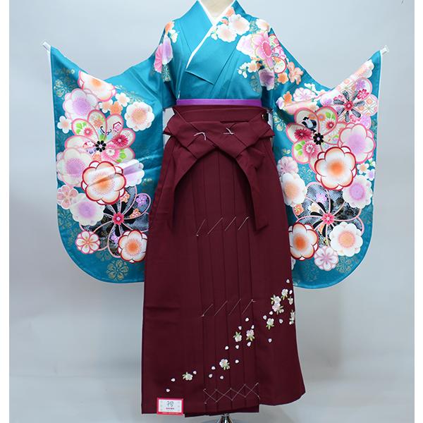 二尺袖 着物 袴フルセット From KYOTO 着物丈は着付けし易いショート丈 