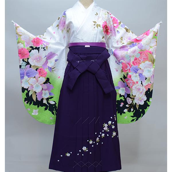 二尺袖 着物 袴フルセット From KYOTO 着物丈は着付けし易いショート丈 
