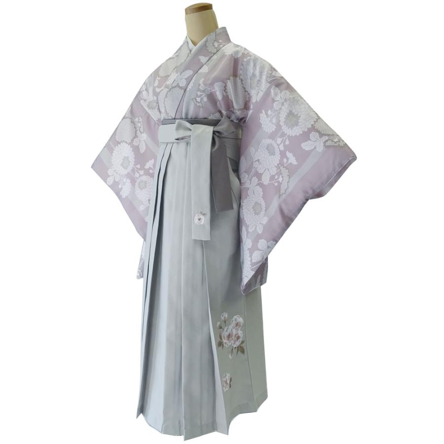 着物袴セット ジュニア用へ直し 135cm〜150cm RK R.KIKUCHI 薄ピンク地 
