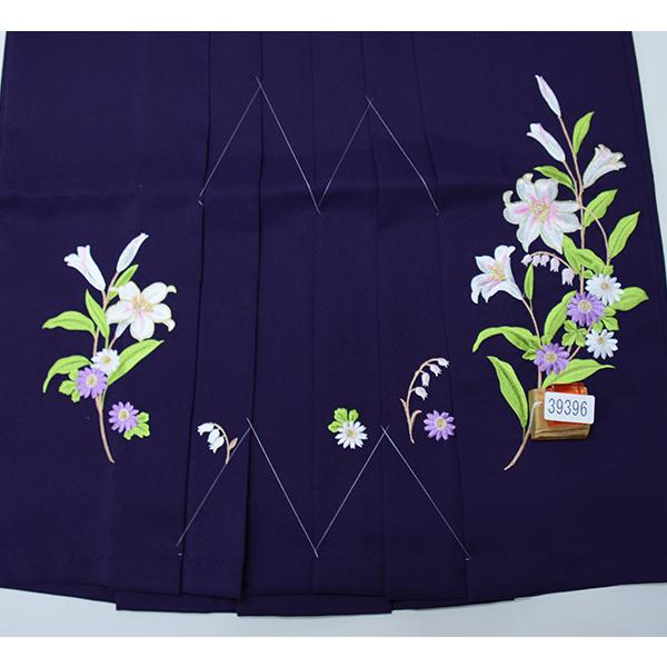 袴 刺繍 単品 女性用 行灯袴 ヘラあり 袴丈87 91 95cm 紫色 刺繍袴 単品 女性用 行灯袴 ヘラあり 袴下87cm，91cm 紫色 卒業式 新品