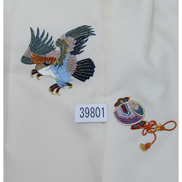 七五三 三歳 男児 被布着物セット 疋田鹿の子柄 被布に刺繍入り 緑×アイボリー 七五三 三歳 男児 被布着物セット 疋田鹿の子柄 被布に刺繍入り