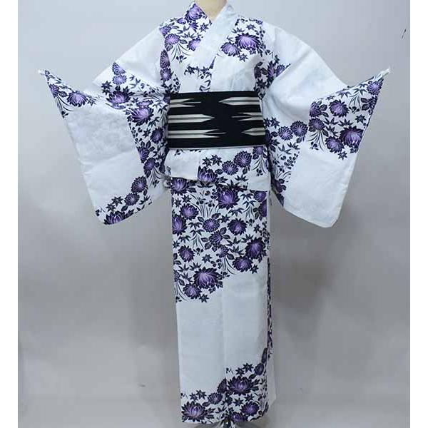 二部式 浴衣 単品 女性用 着付け不要 簡単に着られる セパレート LL