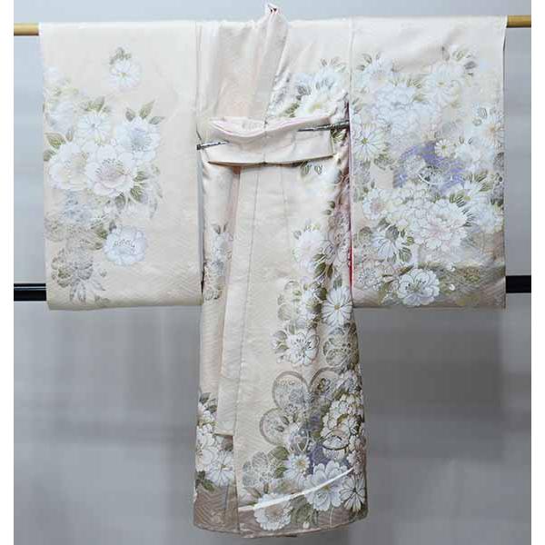 お宮参り産着 祝着 正絹 のしめ 女児 華やか金彩 金刺繍 高級 綸子地 