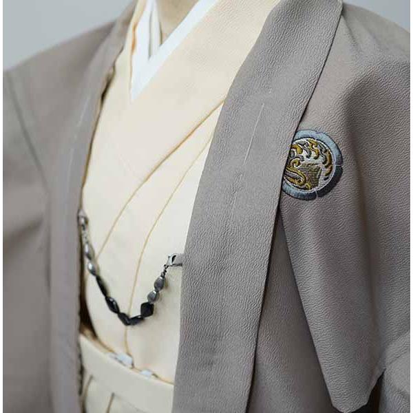 羽織袴セット 男児 ジュニア用 十三歳用 刺繍紋入り 小町シリーズ 