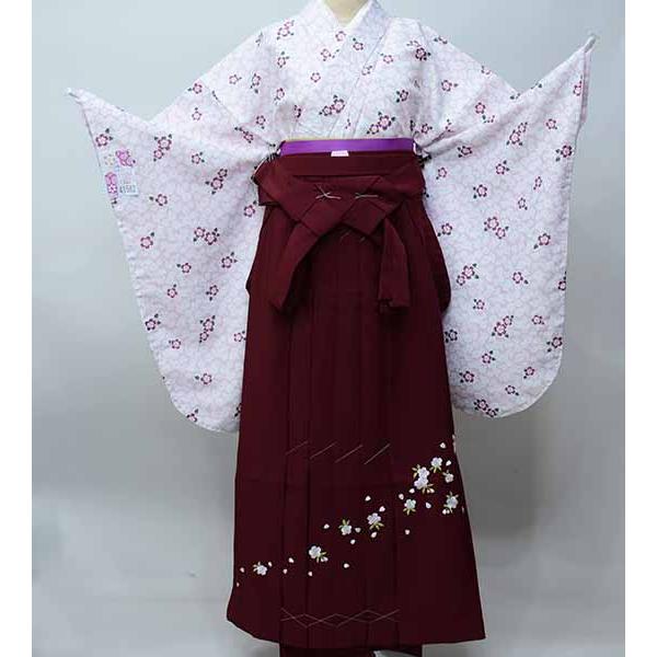 二尺袖 着物 袴フルセット ジュニア用へ直し 135cm〜150cm 小紋柄 和遊 