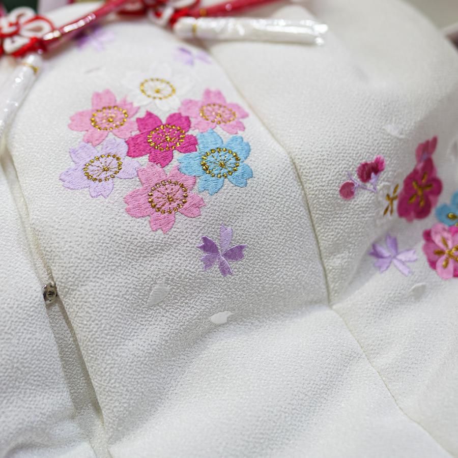 七五三 三歳 女児 被布着物フルセット 染め加工日本 被布に刺繍入り 深 