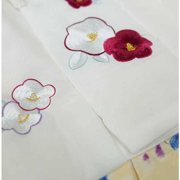 七五三 三歳 女児 被布着物フルセット 被布に刺繍入り 伊達襟付き