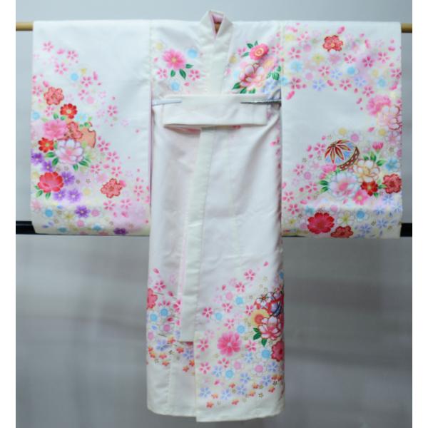 お宮参り 産着 女児 合繊 豪華絢爛 のしめ 金刺繍 綸子地 白色 一つ身 