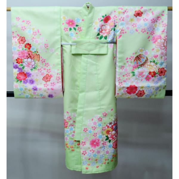 お宮参り 産着 女児 合繊 豪華絢爛 のしめ 金刺繍 綸子地 若草色 一つ身 祝着 女の子 初着 掛け着 新品（株）安田屋 NO42833-2_2