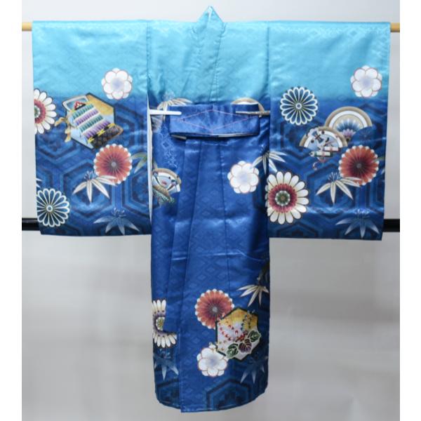 お宮参り 産着 男児 男の子 のしめ 合繊 金刺繍 綸子地 濃紺色 祝着 一つ身 お宮参り 産着 男児 男の子 のしめ 合繊 金刺繍 綸子地 豪華絢爛