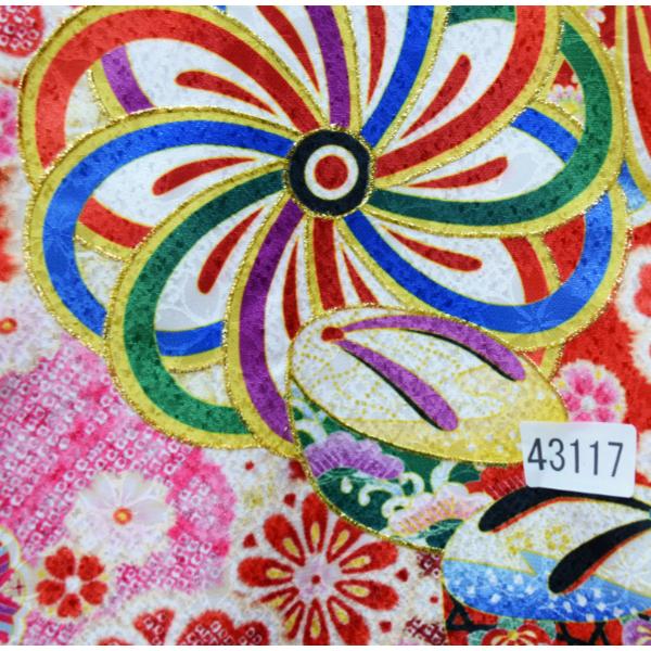 専用 お宮参り 産着 女児 合繊 のしめ 金刺繍 綸子地 クリーム×赤 女の子 お宮参り 産着 女児 女の子 合繊 のしめ 金刺繍 綸子地 赤色 豪華絢爛