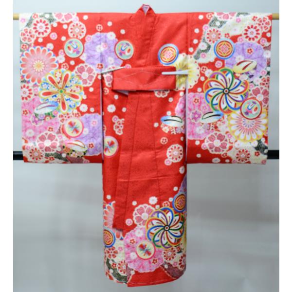 専用 お宮参り 産着 女児 合繊 のしめ 金刺繍 綸子地 クリーム×赤 女の子 お宮参り 産着 女児 女の子 合繊 のしめ 金刺繍 綸子地 赤色 豪華絢爛