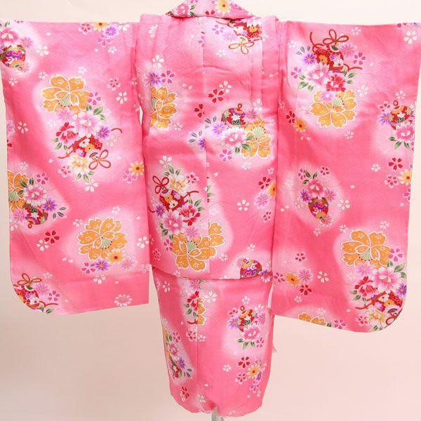 3歳 女児女の子 七五三被布着物フルセット 百花斉放 （株）安田屋