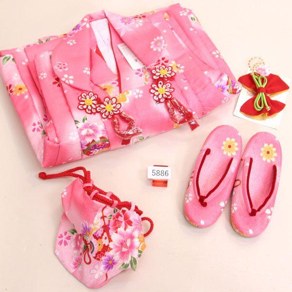 3歳 女児女の子 七五三被布着物フルセット 百花斉放 （株）安田屋