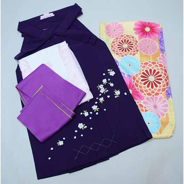 二尺袖 着物 袴フルセット From KYOTO 着物丈は着付けし易いショート丈 