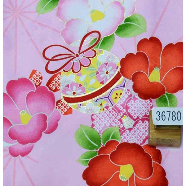 水着/浴衣 二尺袖 着物 袴 フルセット 百花斉放 ピンク 袴変更可能