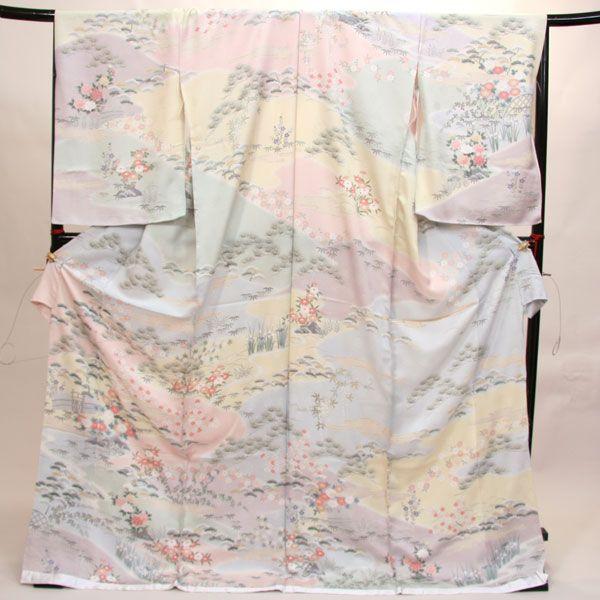 訪問着 正絹 未仕立て オーダーメイド 総柄手染 新品(株)安田 訪問着 正絹 未仕立て オーダーメイド 総柄手染 新品(株)安田