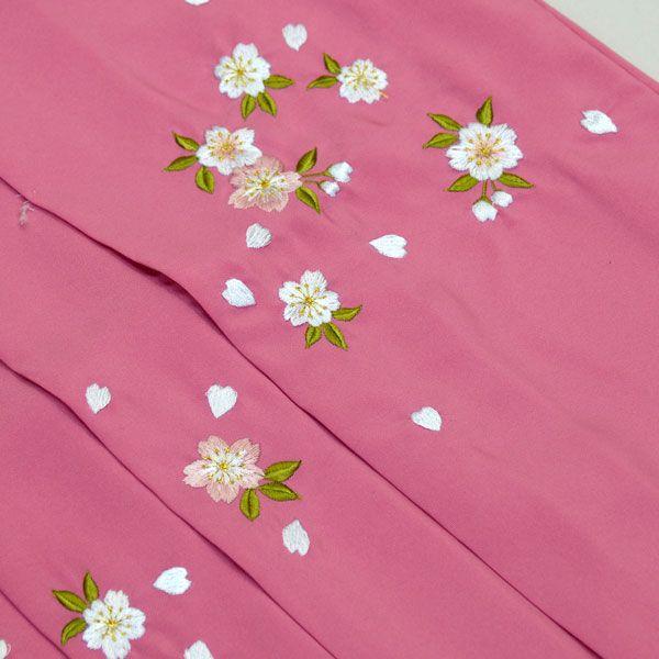 袴 単品 無地袴 女性用 行灯袴 ヘラあり 袴丈95cm L寸 マゼンタピンク 刺繍袴 単品 女性用 行灯袴 ヘラあり ピンク 桃色 袴下87cm 適合身長