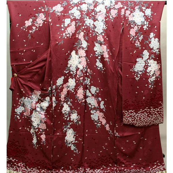 株）安田屋☆新品正絹振袖着物☆未仕立てオーダーメイド百花繚乱成人式