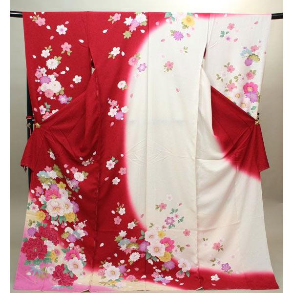 振袖 正絹 着物 未仕立て オーダーメイド 百花繚乱 赤色 成人式 振袖 正絹 着物 未仕立て オーダーメイド 百花繚乱 赤色 成人式