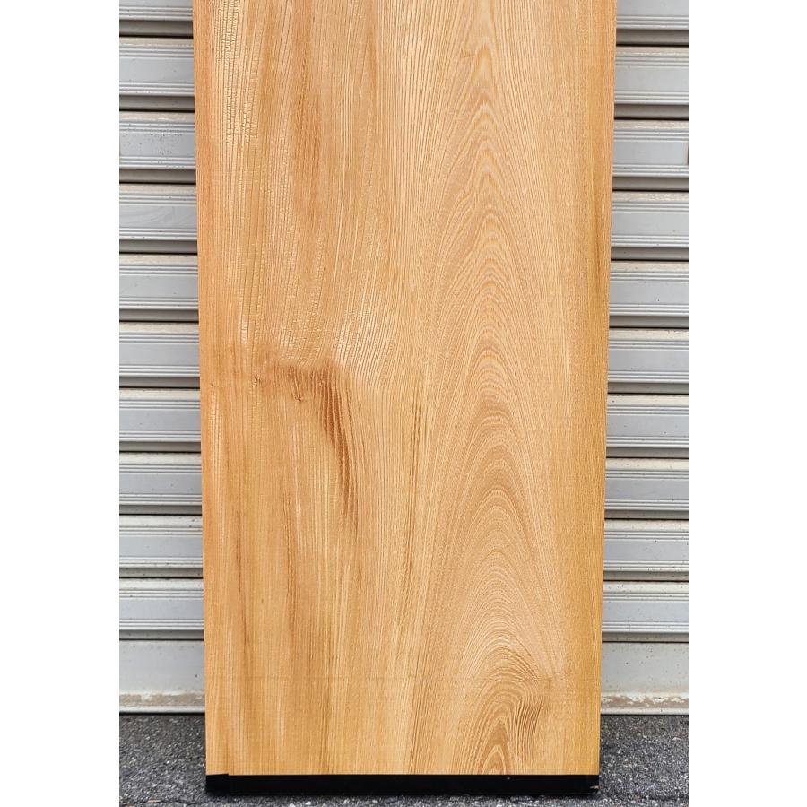 欅の無垢板(皮付き) 欅 ケヤキ 板（3236）1130×345×54 無垢板 厚板 プレナー加工品 □激安