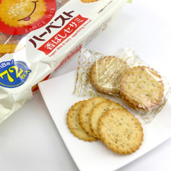 東ハト 18包ハーベスト香ばしセサミ 72枚入 : 菓子問屋 安井商店
