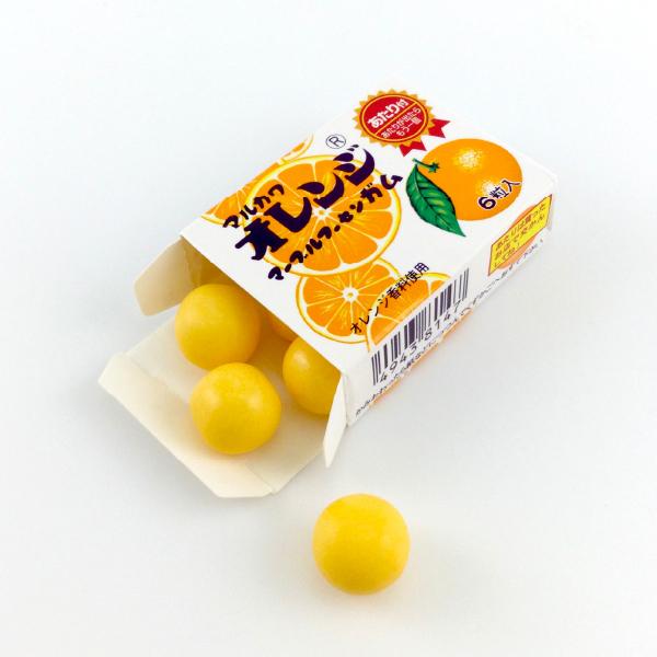 マルカワ オレンジマーブルガム 6粒入 36個 まとめ買い : 菓子