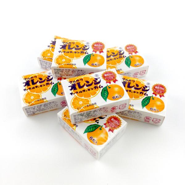 マルカワ オレンジマーブルガム 6粒入 36個 まとめ買い : 菓子問屋