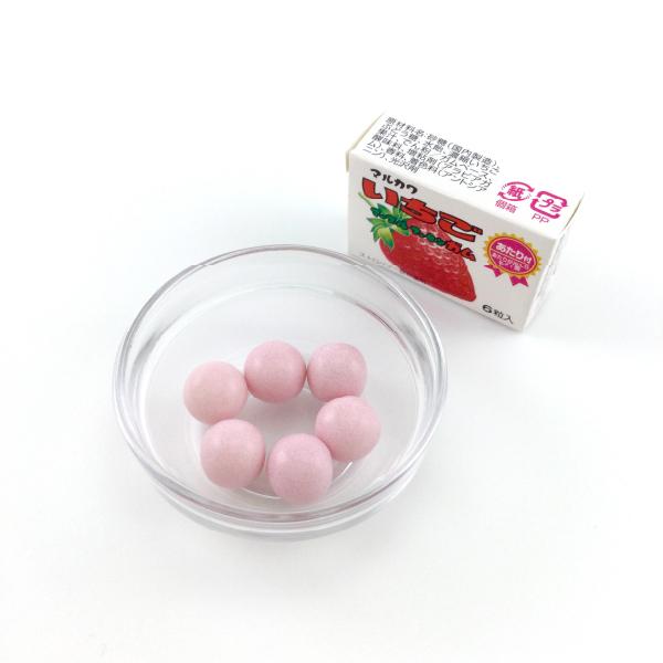 マルカワ いちごマーブルガム 6粒入 36個 まとめ買い : 菓子問屋 安井