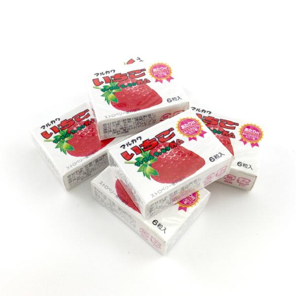 マルカワ いちごマーブルガム 6粒入 36個 まとめ買い : 菓子問屋 安井