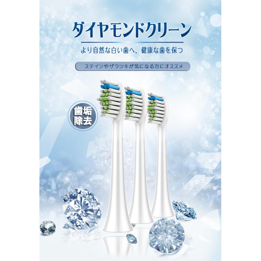 替えブラシ HX6064 HX6068 ダイヤモンドクリーン スタンダード (24本入) 適用機種:HX6291/24 HX6201/25 フィリップス ソニッケアー用互換ブラシ｜yasuichi｜02