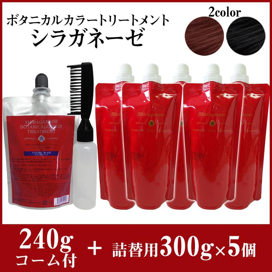 白髪染め カラートリートメント ビアント シラガネーゼ ボタニカルカラートリートメント240g 詰替用300g 5個セット ブラウン系 Zk Srgm 0571 01 安いぜマート 通販 Yahoo ショッピング