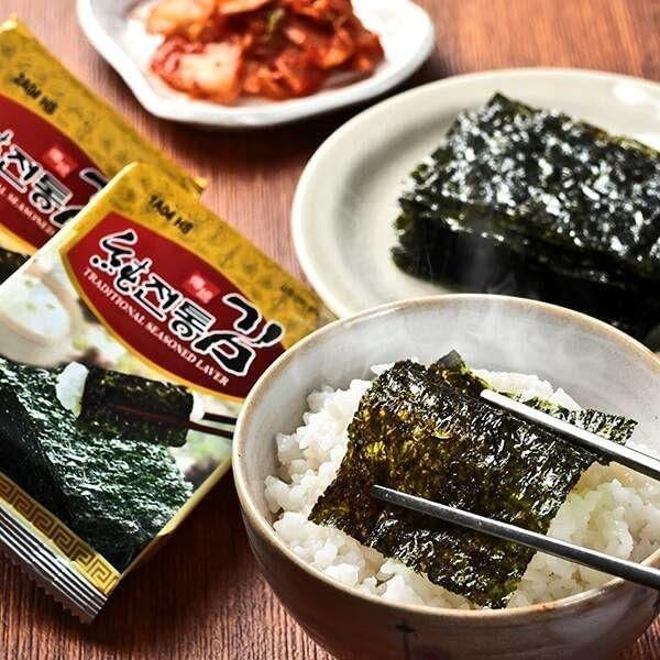 ソチョン 韓国海苔 伝統韓国のり 1袋（1P 8切8枚×9P入（板のり9枚分