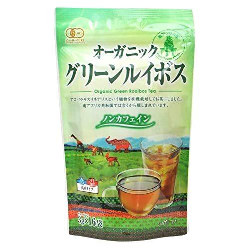 山陽商事 オーガニック グリーンルイボスティー 1袋(3gx16TB入り)x5袋セット 非発酵 有機栽培 ノンカフェイン 国内加工 南アフリカ産ルイボス使用|yasukabai|02