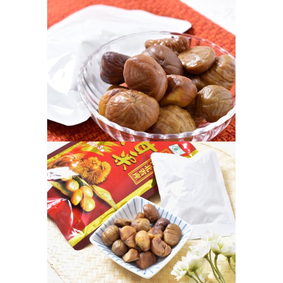 無添加 有機むき甘栗 480g（60g×8袋入）大容量 ジャンボパック 河北省