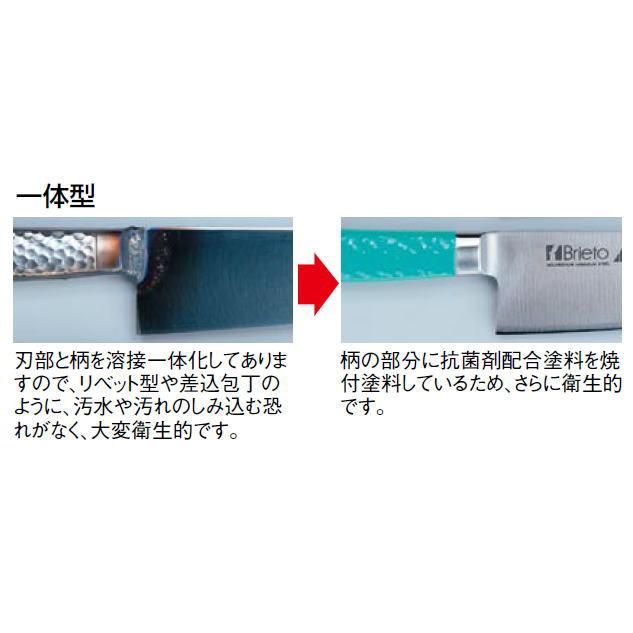 ハセガワ 抗菌カラー包丁 牛刃 MGK-270 グリーン【送料無料】の画像