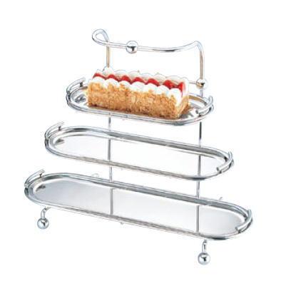 UK 18-8 3段 小判 ケーキスタンドA【代引き不可】【送料無料】 : 厨房
