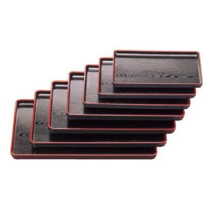 A地木目長手盆 黒天朱 1-62-4 尺4寸 : 厨房用品 安吉 - 通販 - Yahoo