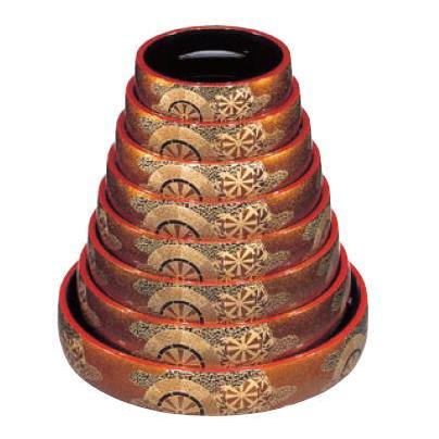 D.X タイコ型すし桶 金梨地御所車 1-476-4 尺0寸 : 厨房用品 安吉