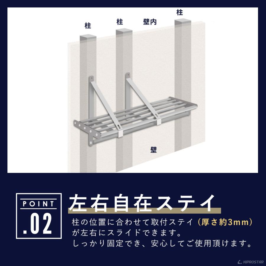 ステンレス製 平棚 吊棚 パイプ棚 厨房用食器棚 ステンレス棚 壁付タイプ 厨房用品 店舗用品 業務用 キッチン用品 W1050×D350 ② Y1723 業務用 水切棚 パイプ棚 壁 収納棚 ステンレス 幅900mm PRO-WSP90 厨房
