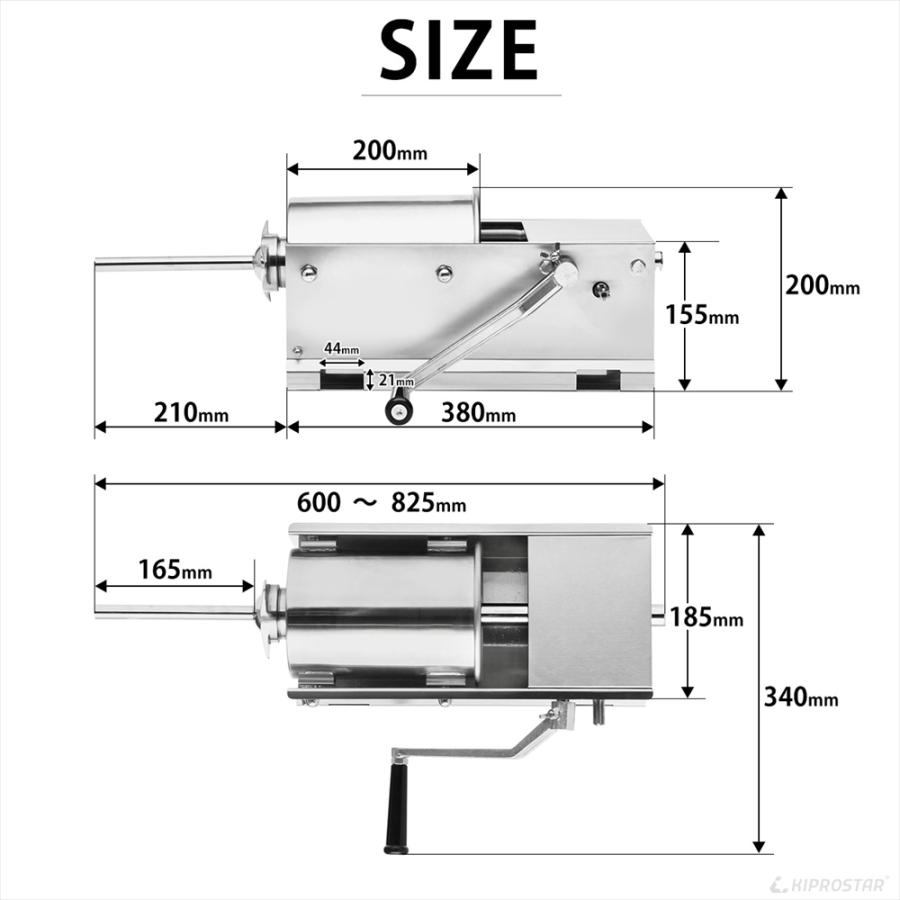 ソーセージメーカー 3Lタイプ 横型 PRO-FSS3 ソーセージフィラー