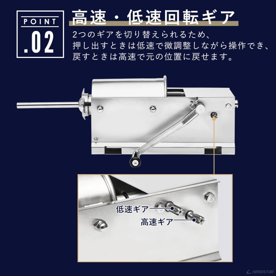 ソーセージメーカー 3Lタイプ 横型 PRO-FSS3 ソーセージフィラー
