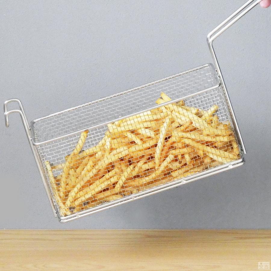 ポテトフライヤー 業務用 (幅127×奥行280) 18-8ステンレス ポテトフライヤー 業務用 (幅127×奥行280) 18-8ステンレス