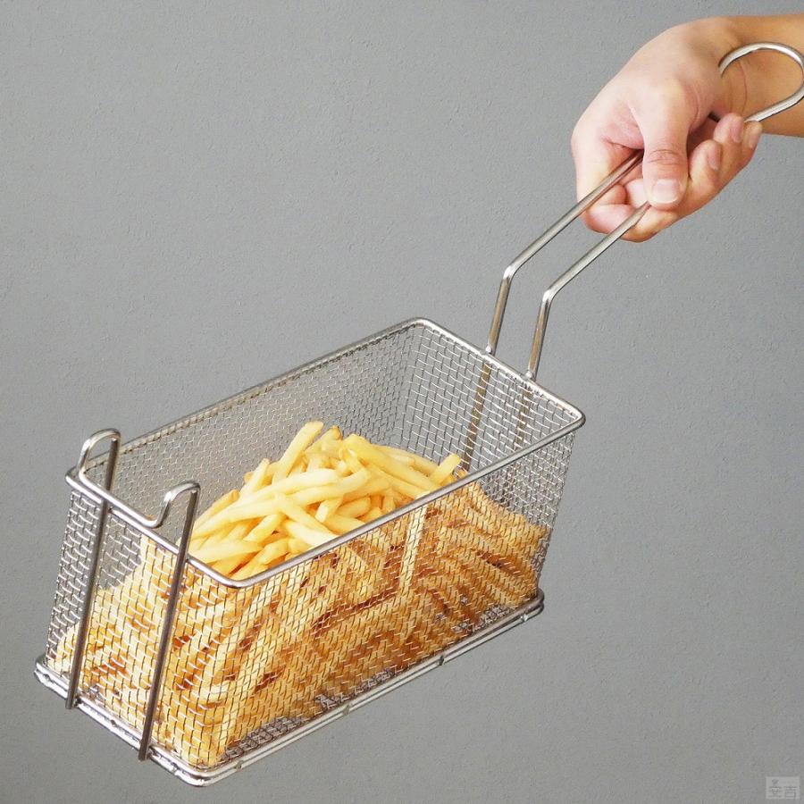 ポテトフライヤー 業務用 (幅127×奥行280) 18-8ステンレス ポテトフライヤー 業務用 (幅127×奥行280) 18-8ステンレス