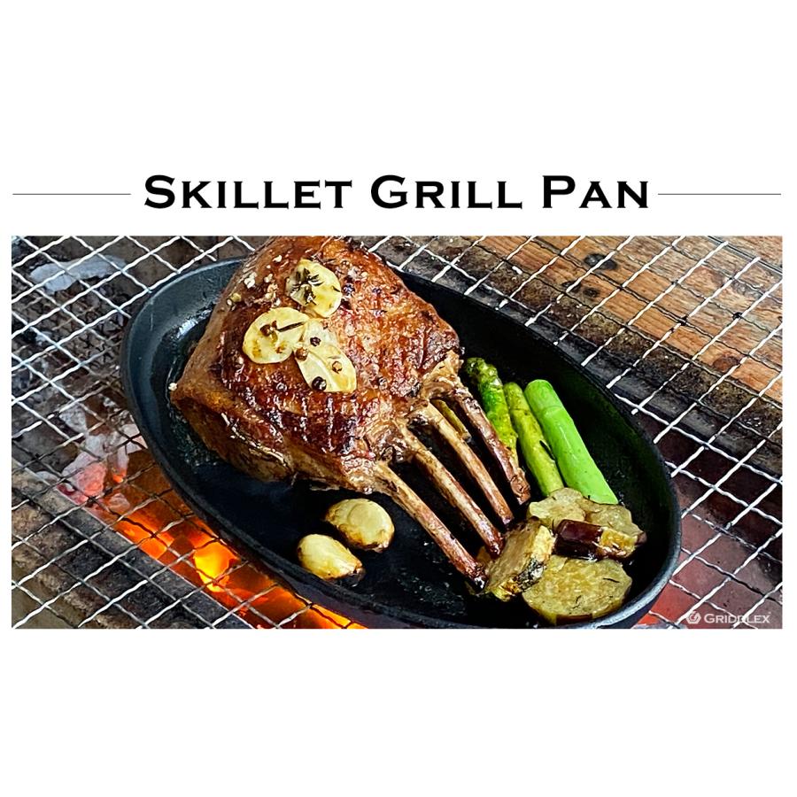 ステーキ皿 IH対応 小判型 楕円 25cm×16cm 専用木台付き 鉄板皿 鋳物鉄