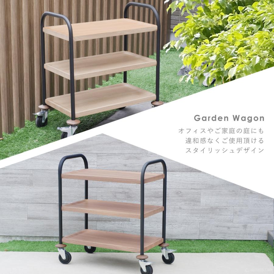 KIPROSTAR キッチンワゴン キャスター付き ラック カート 棚 収納 黒脚