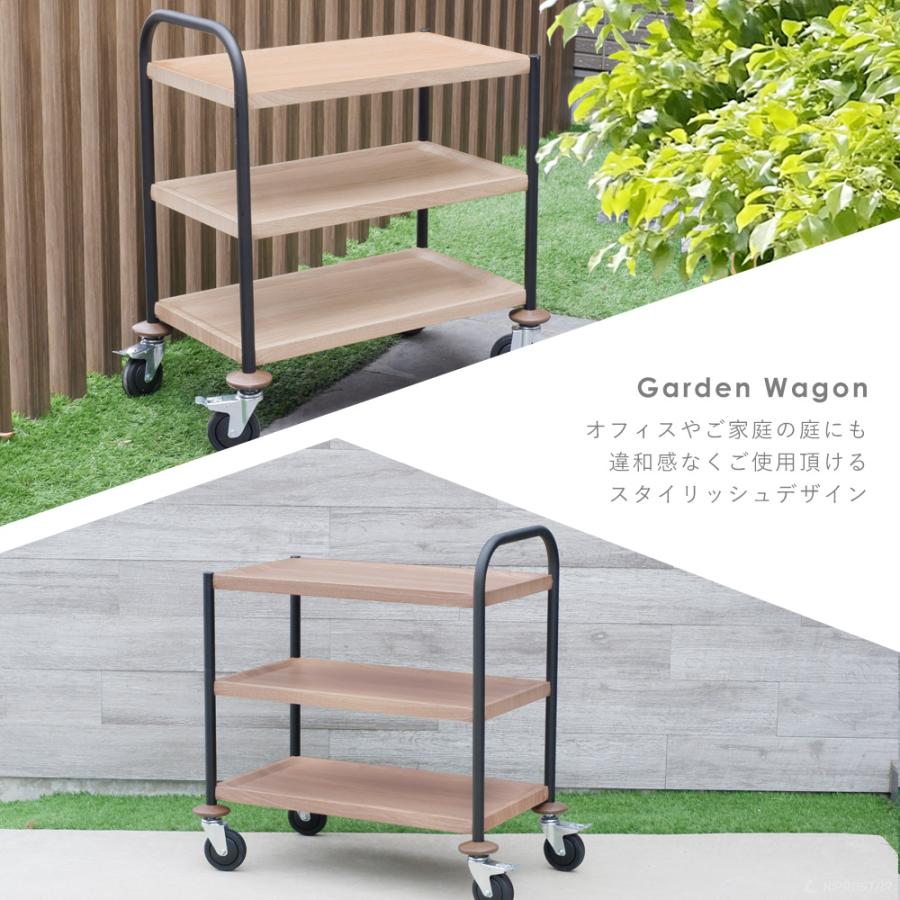 KIPROSTAR キッチンワゴン キャスター付き ラック カート 収納 黒脚