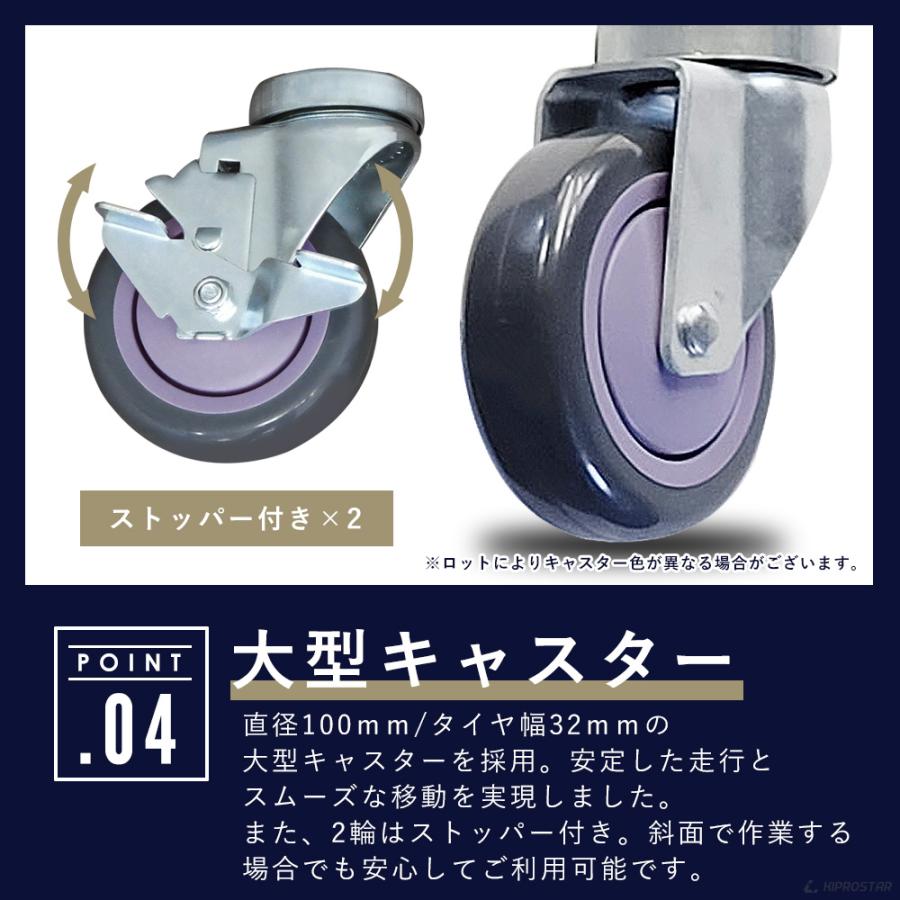 ステンレス コンロ台 キャスター付き 業務用 調理台 800×600×650 板厚