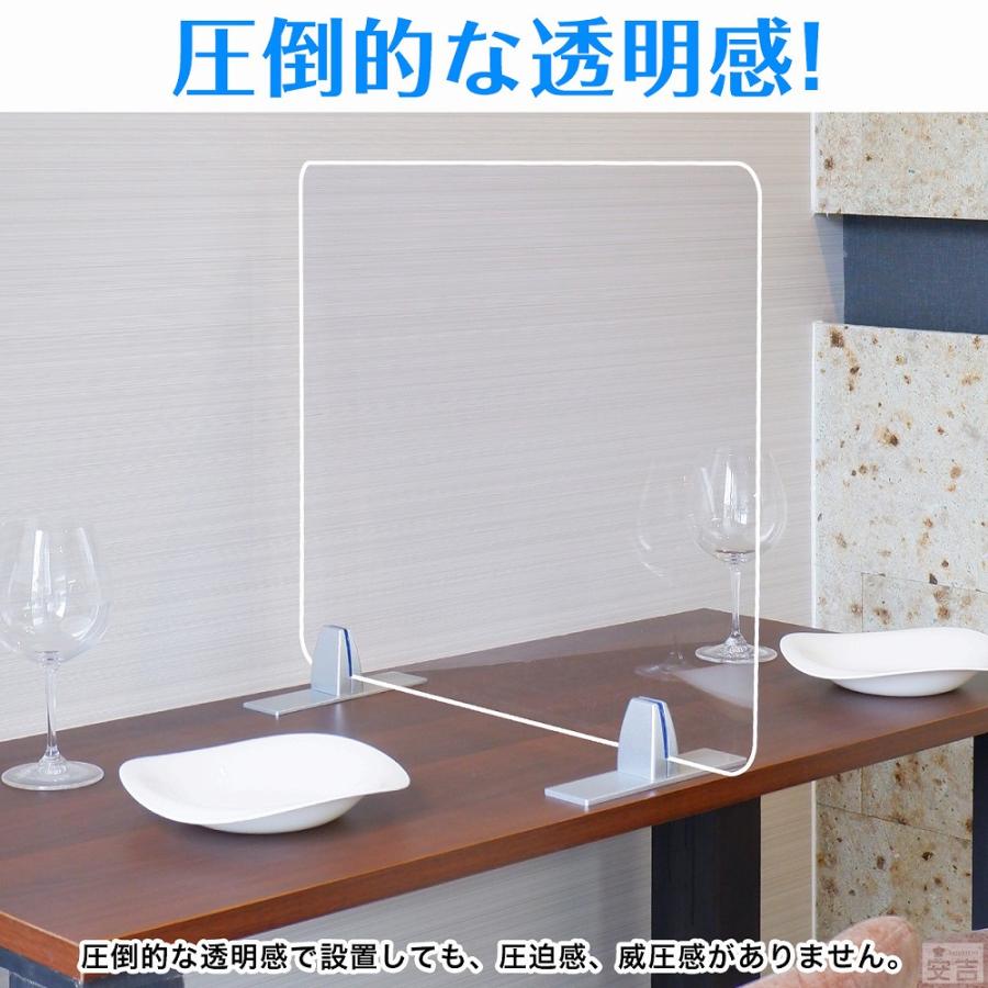 ①【処分価格】新品 アクリルパーテーション 600*450*3 窓無 110枚